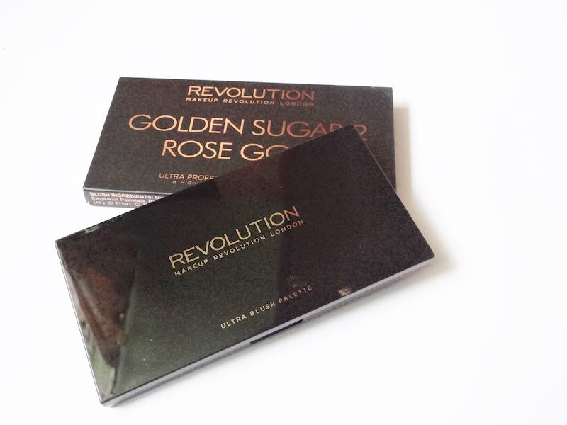 Makeup Revolution Golden Sugar 2 Rose Gold Ultra Professional Blush Palette packaging