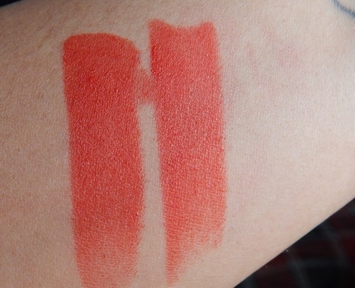 Maybelline The Loaded Bolds by Colorsensational Lipstick Dynamite Red swatch on hand