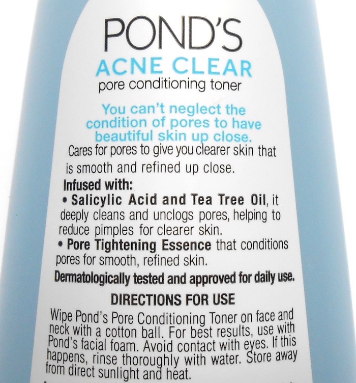 Ponds Acne Clear Pore Conditioning Toner product description
