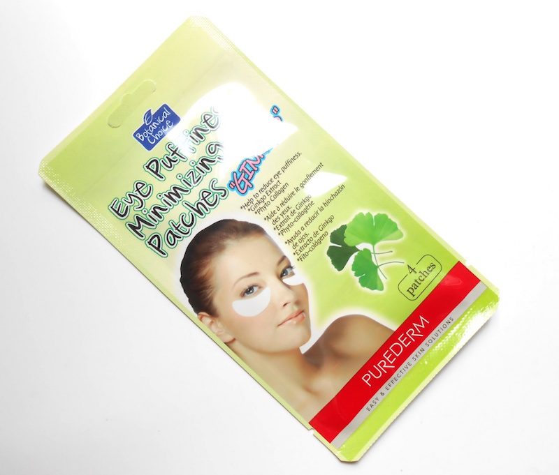 Purederm Ginkgo Eye Puffiness Minimizing Patches packaging
