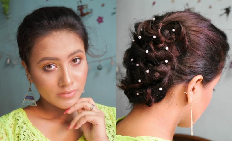 Step by Step Hair Tutorial Beautiful Voluminous Bridal Hairstyle Final Look