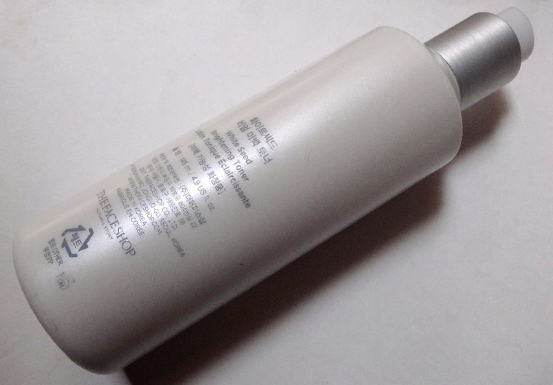 The Face Shop White Seed Brightening Toner bottle