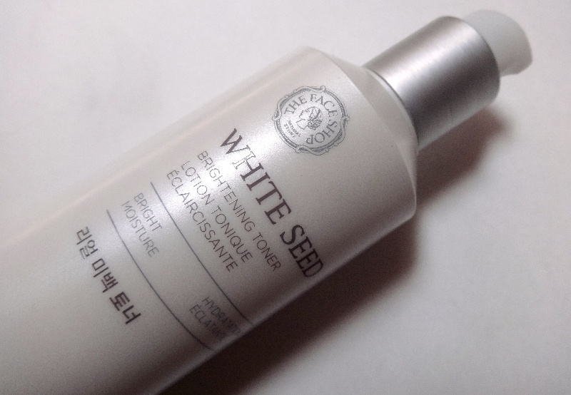 The Face Shop White Seed Brightening Toner label