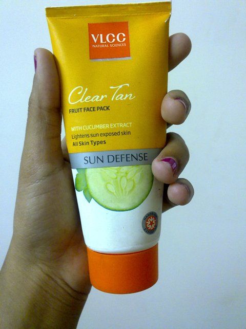 VLCC tan clear fruit face pack