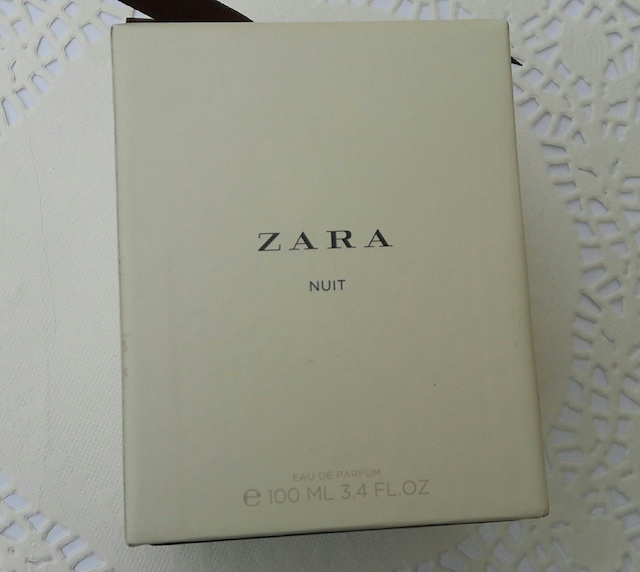 Zara Nuit Eau De Parfum outer packaging