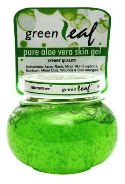 green leaf aloe vera gel