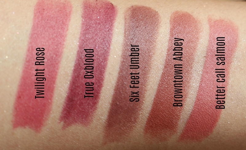 sugar its a-pout time vivid lipsticks hand swatches