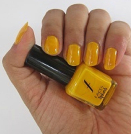 5 Faces Splash Nail Paints Review Sunny Side Up 51 Swatch Two