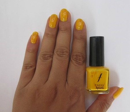 5 Faces Splash Nail Paints Review Sunny Side Up 51 Swatch