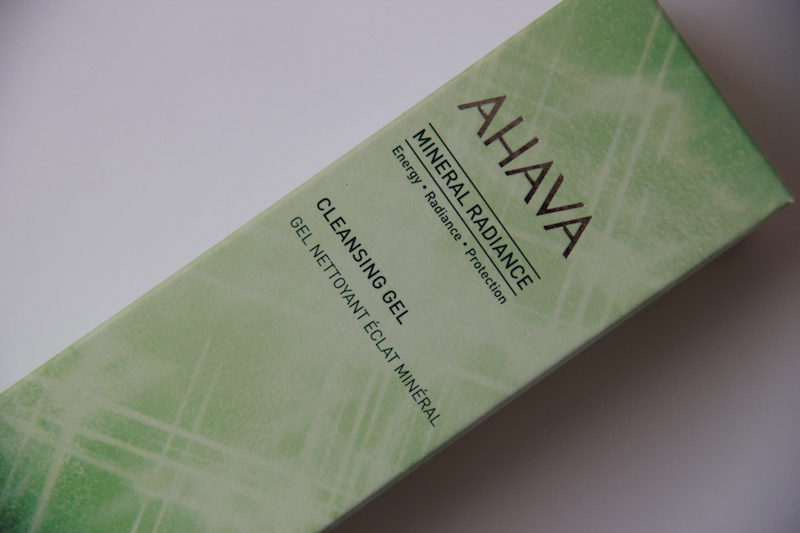 Ahava Mineral Radiance Cleansing Gel outer packaging