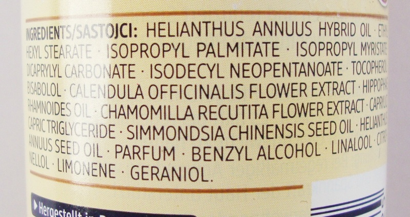 Balea Beauty Body Oil Review Ingredients