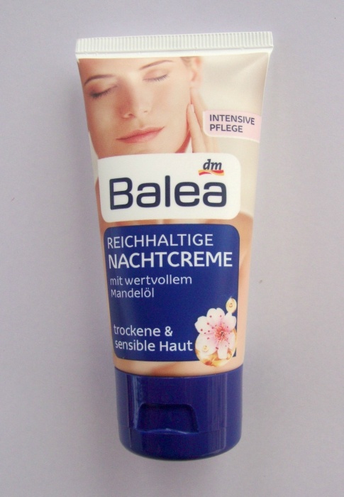 Balea Rich Night Cream for Dry and Sensitive Skin Tube