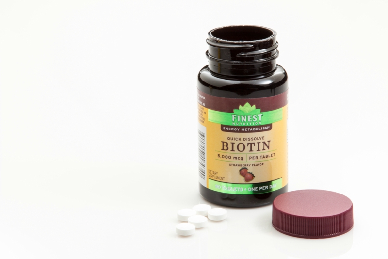 Biotin is a dietary supplement that is taken to help healthy skin, hair and nails
