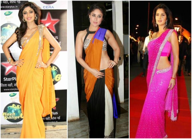 Butterfly saree styles