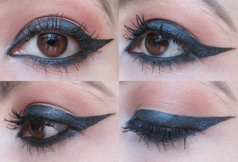 Different Winged Eyeliner Tutorials Thick Bold Winged Eyeliner 1