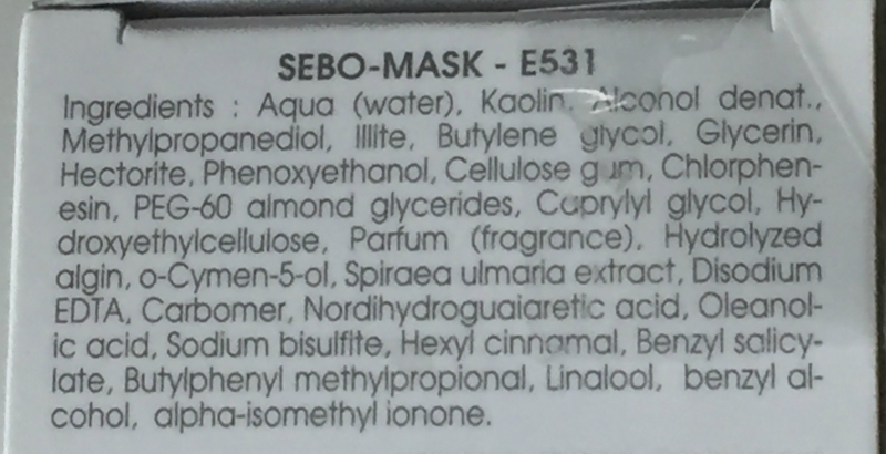 Ericson Laboratoire Acti-Biotic Sebo-Mask Review Ingredients