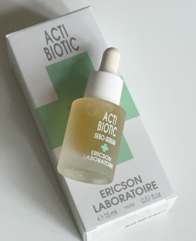 Ericson Laboratoire Acti-Biotic Sebo-Serum Review Bottle on Box