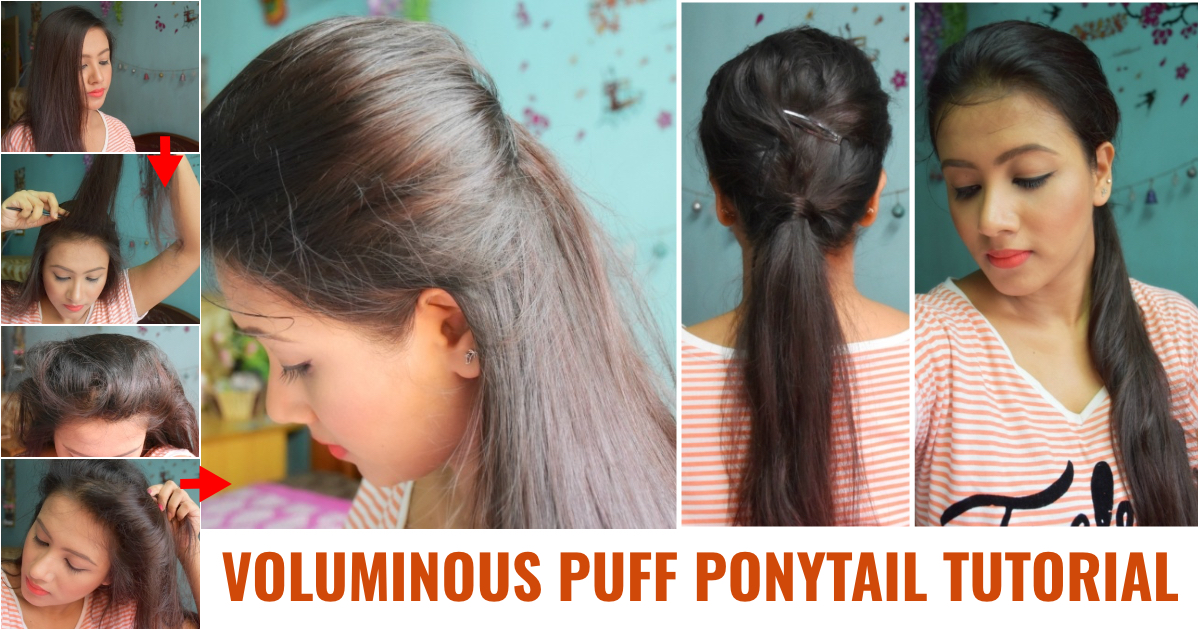 Step-by-Step Hair Tutorial - Voluminous Puff with Wrap Ponytail |  