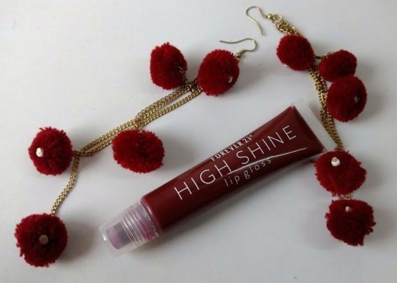 Forever 21 High Shine Lip Gloss in Burgundy