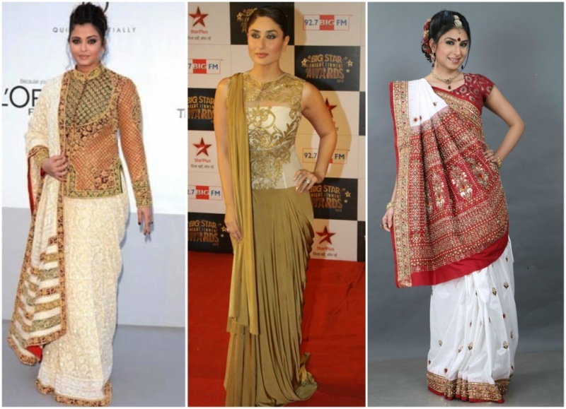 20+ Traditional to Modern Saree Draping Style Ideas for Wedding -