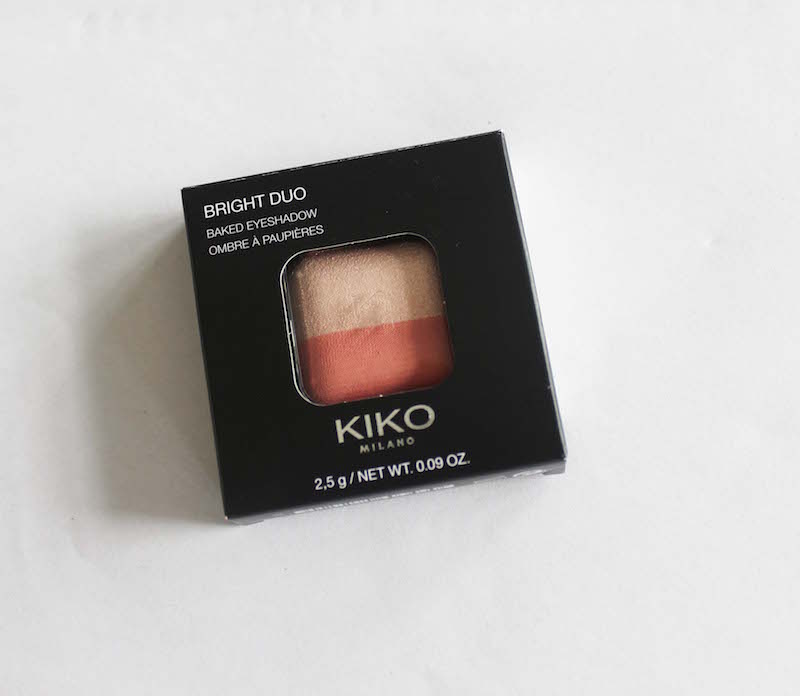 Kiko Milano Baked Eyeshadow 01 Bright Duo packaging