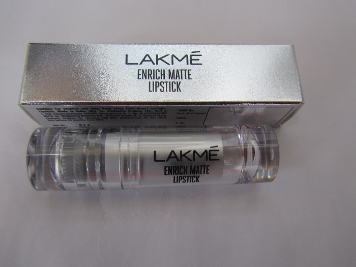 Lakme Enrich Matte Lipstick PM 17 packaging