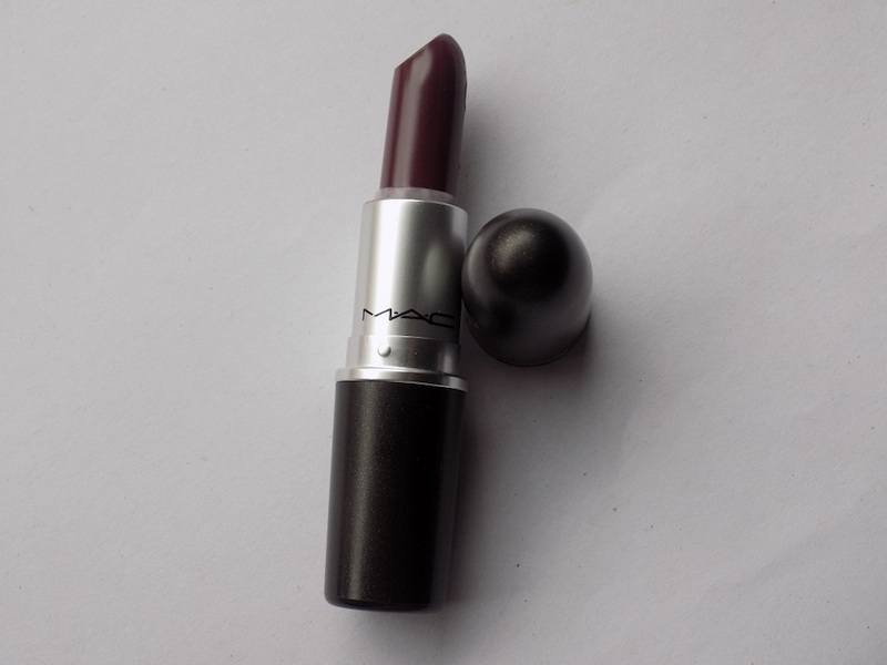 MAC Smoked Purple Lipstick.