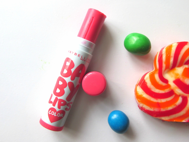 Maybelline Baby Lips Color Candy Rush Lip Balm Cotton Candy Review Open Cap