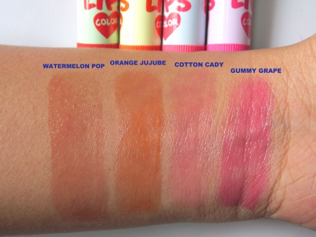 Maybelline Baby Lips Color Candy Rush Lip Balm Gummy Grape Review Hand Swatch