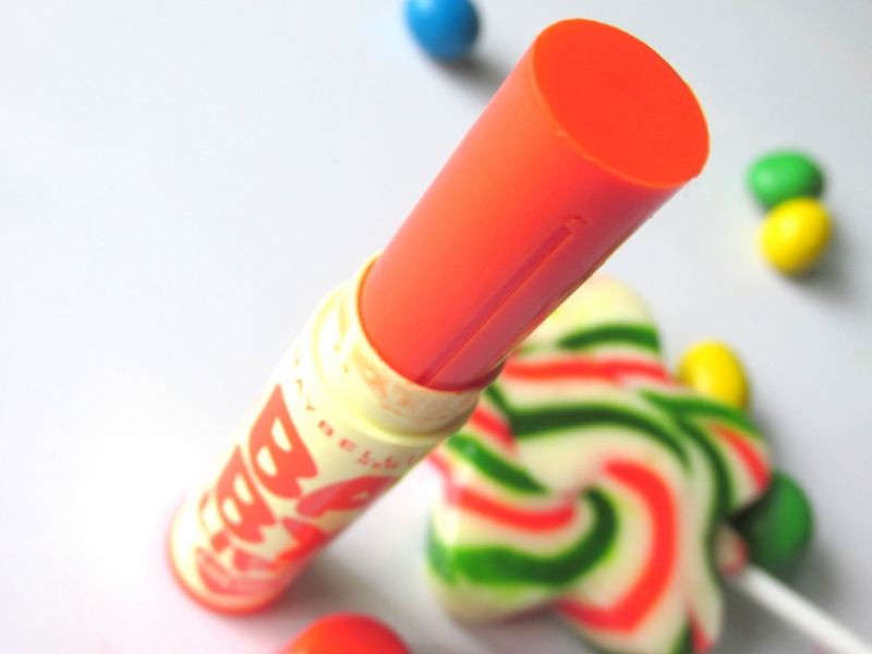 Maybelline Baby Lips Color Candy Rush Lip Balm Orange Jujube Review Close up