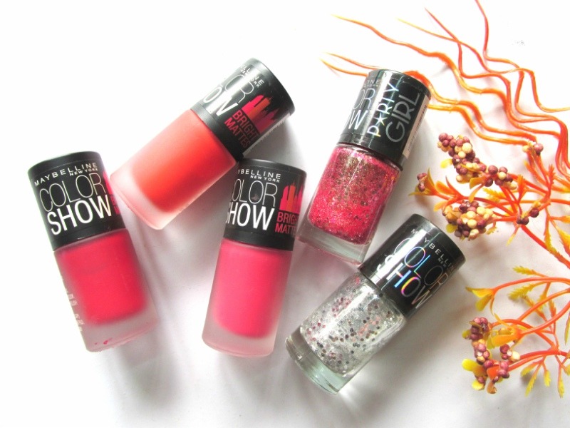 Maybelline Color Show Bright Matte and Party Girl Nail Polishes Review
