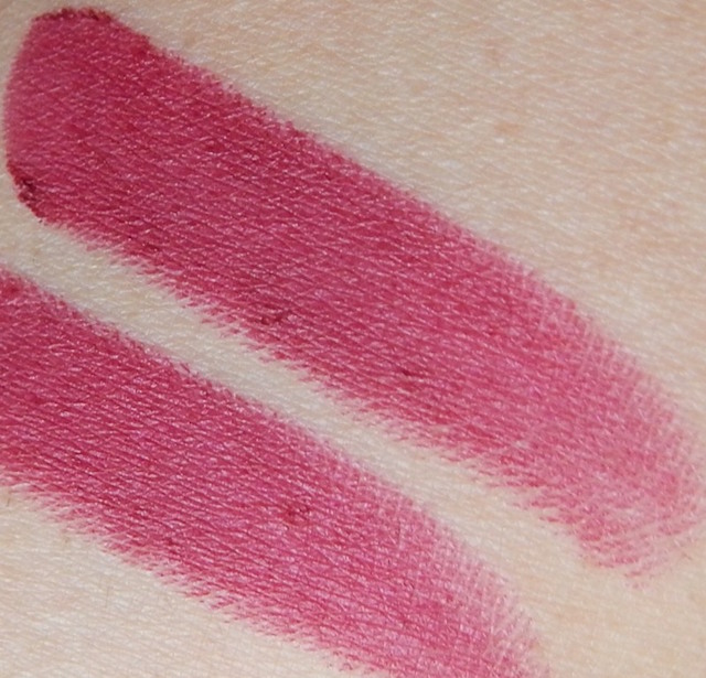 Maybelline The Loaded Bolds by Colorsensational Lipstick Berry Bossy swatches on hand