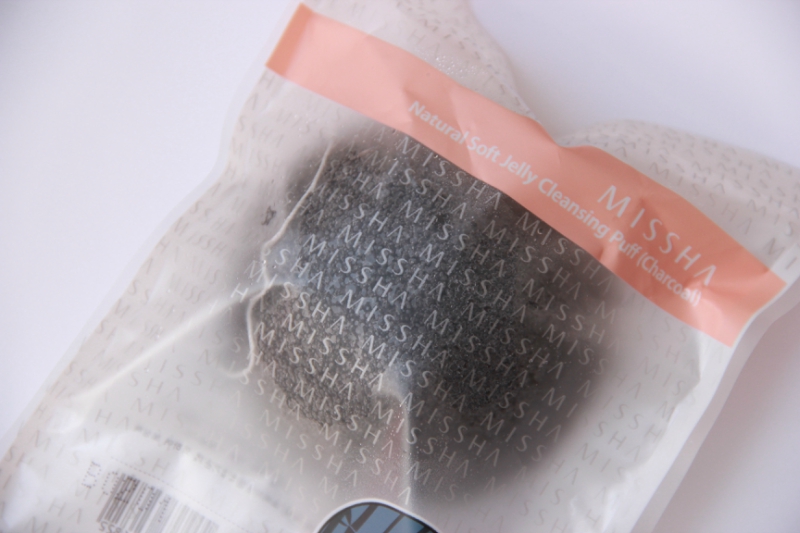 Missha Natural Soft Jelly Cleansing Puff Charcoal Review Packaging Front