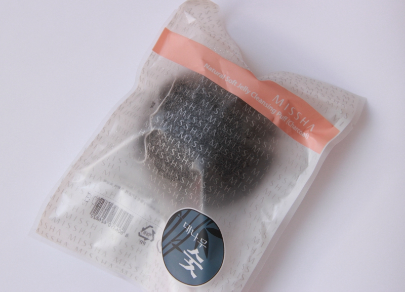 Missha Natural Soft Jelly Cleansing Puff Charcoal Review Packaging