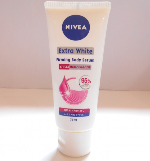 Nivea Extra White Firming Body Serum tube