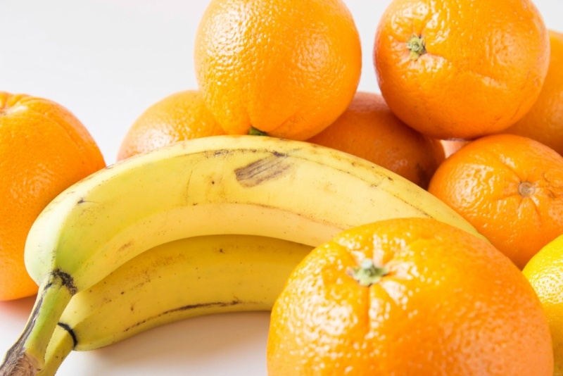 Orange, banana, lemon