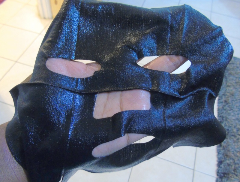 SNP Black Pearl Renew Black Ampoule Mask Review Open Mask