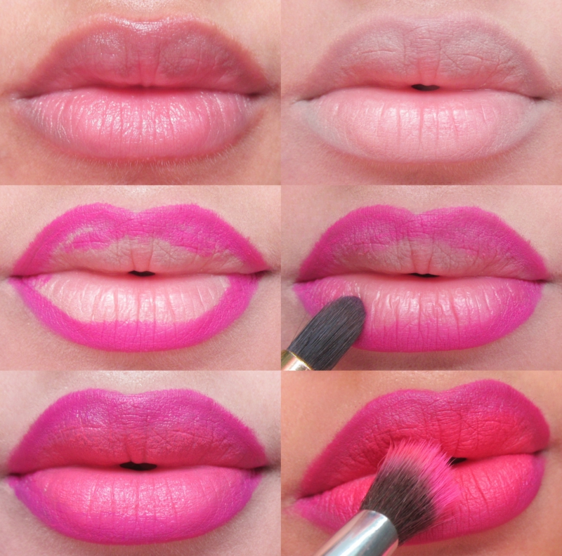 Step by Step Lip Makeup Tutorial 3 Different Gradient Lips Tutorial Pink and Coral
