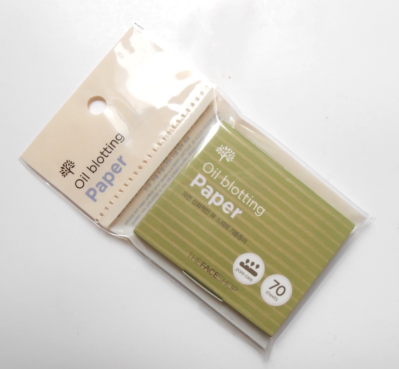 The Face Shop Oil Blotting Paper packaging