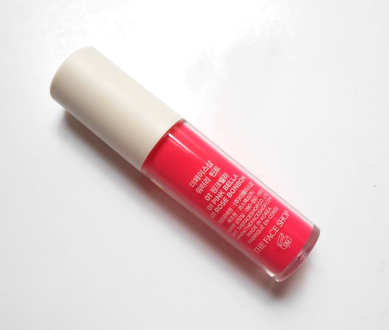 The Face Shop Watery Tint Pink Bella details at the back