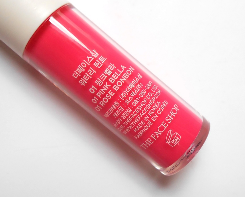 The Face Shop Watery Tint Pink Bella shade name