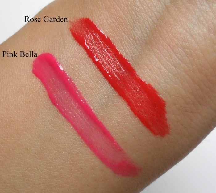 The Face Shop Watery Tint Pink Bella swatch on hand