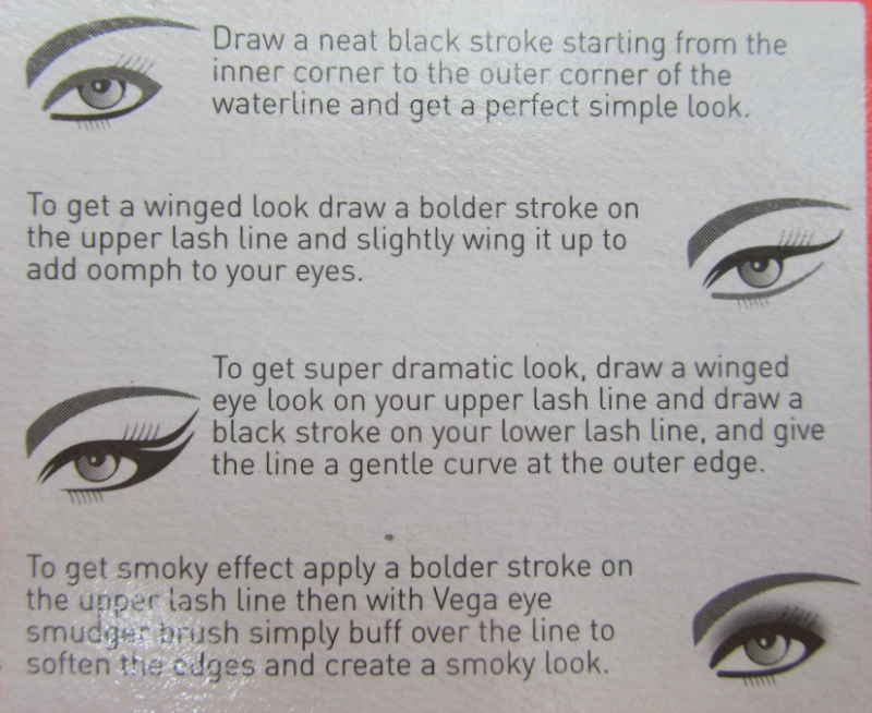 Vega Eye Glam Kajal Review How to use