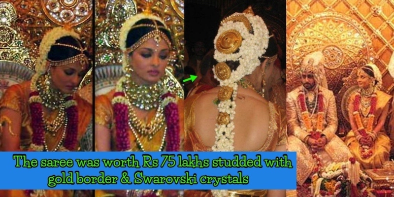 Aishwarya Rai wedding bridal saree
