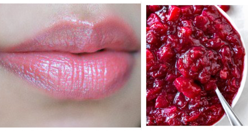 pink lips with beetroot