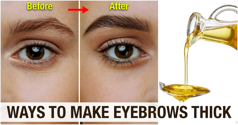 Make eyebrows thick