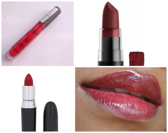 red lipsticks for dusky skin tone