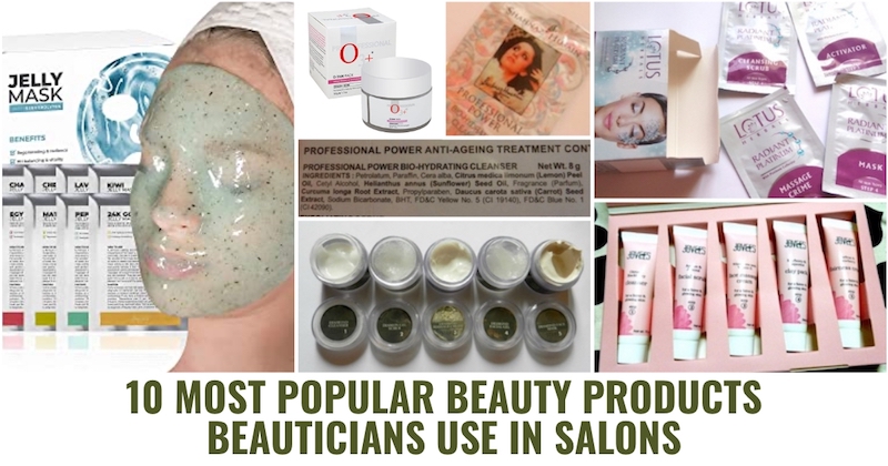 Beauty products beauticians use in salons