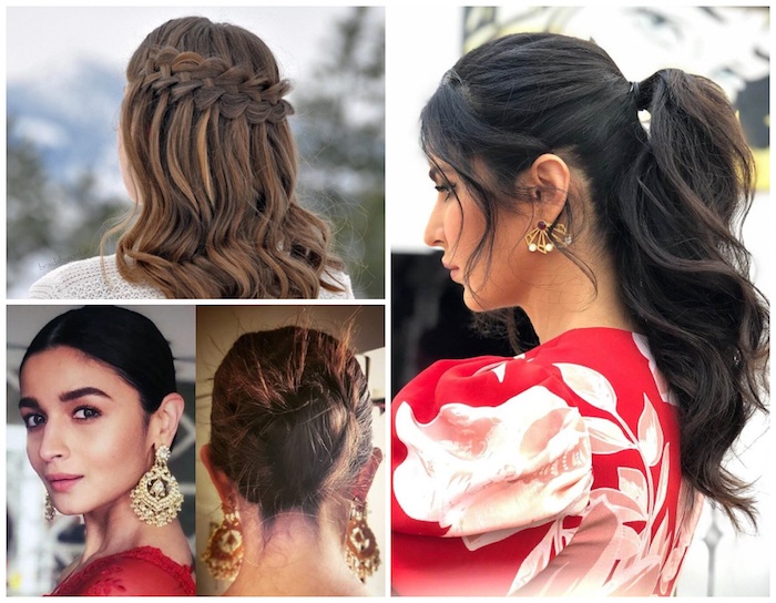 Easy Hairstyles For Sarees With Face Shape Guide - Saree Hairstyles For  Long Hair