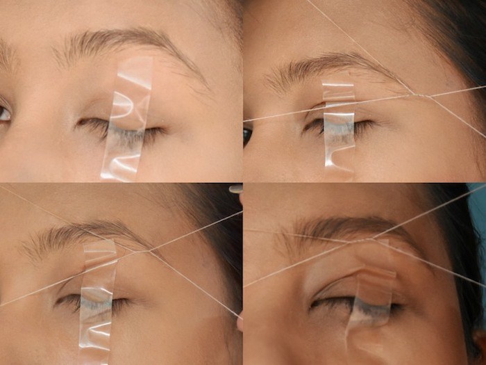 How-to-thread-your-eyebrows 2